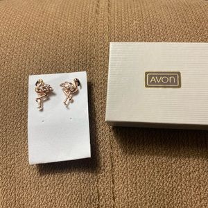 Avon vintage Flamingo earrings